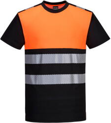 Portwest PW311 - PW3 Hi-Vis Class 1 póló, fekete/narancs (PW311BKOL) - munkavedelmed