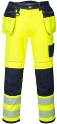 Portwest T501 - PW3 Hi-Vis Holster lengőzsebes nadrág, sárga/tengerészkék (T501YNR48) - munkavedelmed