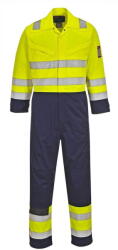 Portwest MV28 - Hi-Vis Modaflame overál, sárga/tengerészkék (MV28YNRS) - munkavedelmed