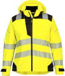 Portwest PW389 - PW3 Hi-Vis női esőkabát, sárga/fekete (PW389YBRM)