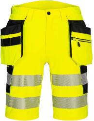 Portwest DX446 - DX4 Hi-Vis Holster rövidnadrág, sárga/fekete (DX446YBR42)