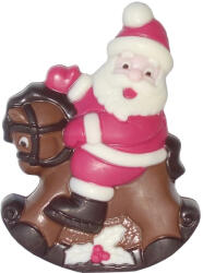 Chocofive tej-, fehér- és étcsokoládé mikulás 50g hintalovon