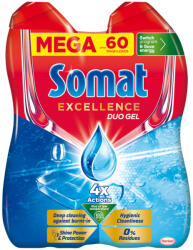 Somat Excellence Duo Gel gépi mosogatószer gél 60 mosogatás 2 x 540 ml
