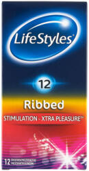LifeStyles Life Styles Ribbed Xtra Pleasure óvszer 12 db