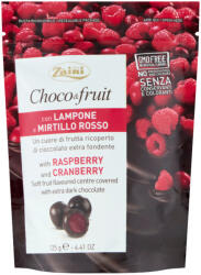 Zaini Zàini málna- és vörös áfonya ízű gyümölcscukorkák étcsokoládé bevonattal 125 g