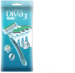 Apollon Diva3 eldobható borotva 5+1db-os Aqua női
