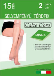 Calze D'oro Minna üvegszálas térdfix 2 pár, nero