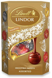 Lindor Lindt Lindor tej -, fehér és étcsokoládé praliné lágyan olvadó töltelékkel 137 g