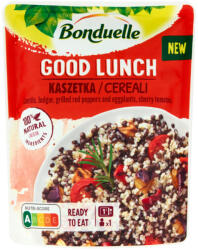 Bonduelle Good Lunch fekete beluga lencse, bulgur, zöldségek és koktélparadicsom keveréke 250 g
