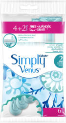 Gillette Simply Venus 2 Eldobható Női Borotva, 4+2 db