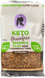 Rosten Keto ropogós kenyérszelet 130g 6db szezám- és lenmagos gluténmentes magas proteintartalmú
