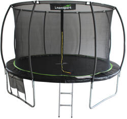 LEAN Toys Max trambulin 14 láb fekete-zöld