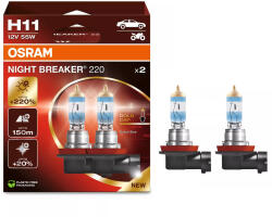 OSRAM NIGHT BREAKER 220 H11 x2 (64211NB220-2HB)