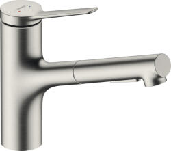 Hansgrohe Zesis M33, karos konyhai csaptelep 150, kihúzható zuhany, 2jet, sBox, rozsdamentes megjelenés, HAN-74821800 (HAN-74821800)