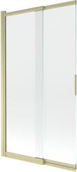 Mexen Fox, kétszárnyú tolóajtós kádparaván 100 × 150 cm, 5 mm-es átlátszó üveg, matt arany profil, 891-100-002-55-00 (891-100-002-55-00)