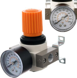 Légnyomáscsökkentő mérőórával, 1/4 colos csatlakozással kompresszorhoz, YQR-2000