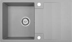 Kuchinox Rab, 1 rekeszes gránit mosogató 760x440x160 mm, szürke, LAV-SBF_511Y (LAV-SBF_511Y)