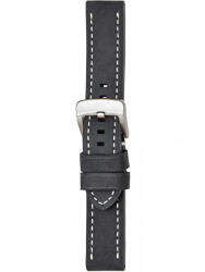 Herzog Pan Fekete óraszíj - 22mm / M/L - 115/75mm