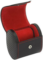 Friedrich23 Carbon Óratartó doboz 1 órához fekete/piros