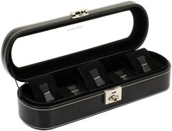 Friedrich23 London Óratartó doboz 5 órához üvegtetővel fekete