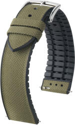 Hirsch Arne Zöld óraszíj - 21mm / L -120/80mm