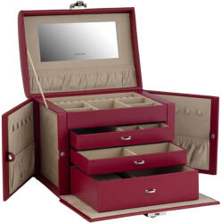 Friedrich23 Cordoba XL Ékszer és óratartó doboz piros