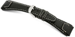 Rios Nature Óraszíj Fekete - 20mm/ M/L - 114/82mm