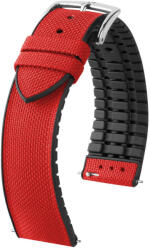 Hirsch Arne Piros óraszíj - 18mm / M -110/70mm