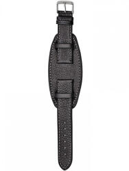Herzog Flieger Fekete óraszíj - 22mm / M/L - 115/75mm