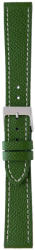 Herzog Alta Moda óraszíj zöld fehér varrással - 16mm / M/L - 115/75mm