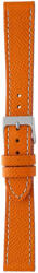 Herzog Alta Moda óraszíj narancssárga fehér varrással - 18mm / M/L - 115/75mm