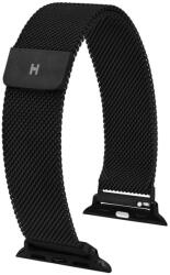 Hirsch Milánói Fekete Mágneses Apple Watch Óraszíj