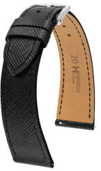 Hirsch Giffone Fekete óraszíj - 20mm / M - 110/70mm