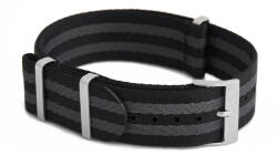 Phenome Straps Premium Nato Óraszíj "James Bond" HD Fekete-Szürke - 20mm / L/XL- 335mm