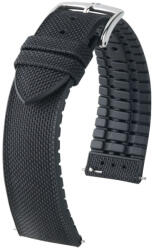 Hirsch Arne Fekete óraszíj - 19mm / L -120/80mm
