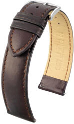 Hirsch Merino Sötétbarna óraszíj - 18mm / L -120/80mm