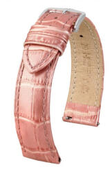 Hirsch Duke Metallic Rózsaszín óraszíj - 18mm / M - 110/70mm