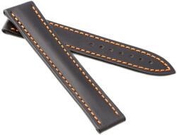 Rios Engineer Bőr óraszíj Narancssárga varrással pillangócsathoz (Omega) - 22mm/ M/L - 105/100mm
