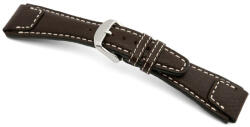 Rios Nature Óraszíj Sötétbarna - 22mm/ M/L - 114/82mm