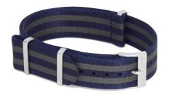 Phenome Straps Premium Nato Óraszíj "James Bond" Kék-Szürke - 20mm / L/XL- 335mm