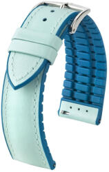 Hirsch Lindsey Világoskék óraszíj - 18mm / M - 110/70mm