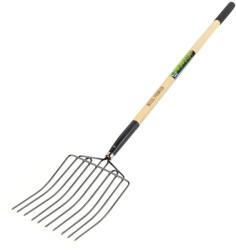 Micul Fermier Furca gunoi grajd, 10 dinti, maner lemn, 1600mm, Micul Fermier, GF-2449 (GF-2449) Furca