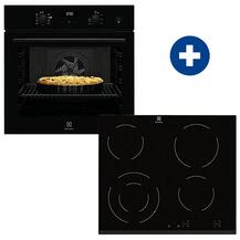 Electrolux EOD5F71Z Beépíthető sütő + Electrolux EHF6241FOK Beépíthető kerámia főzőlap