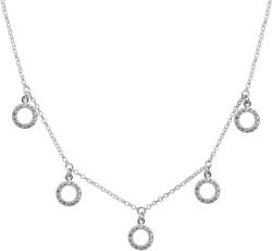 Brilio Silver Időtálló ezüst nyaklánc cirkónium kővel NCL19W