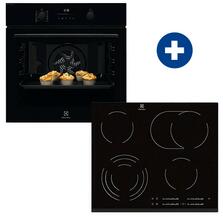 Electrolux EOD6P77WZ Beépíthető sütő + Electrolux EHF6547FXK Beépíthető kerámia főzőlap