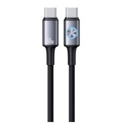 USAMS SJ752USB01 1, 2m Type-C 60W PD sötétszürke adat- és töltőkábel (SJ752USB01)