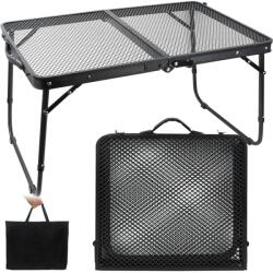  Masă pliabilă de camping 60x40x27 cm, neagră