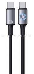 USAMS HUAN adatkábel (Type-C - Type-C, 240W, PD gyorstöltő, 120cm) SÖTÉTSZÜRKE (SJ751USB01) (SJ751USB01) - mysoft