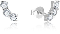 Beneto Ezüst fülbevaló tiszta kristályokkal AGUP2703