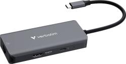 Verbatim Essentials 6 portos USB3.2 Gen1 Type-C multiport adapter, HDMI, USB-C, 3xUSB-A, RJ-45 LAN (32157) (32157)